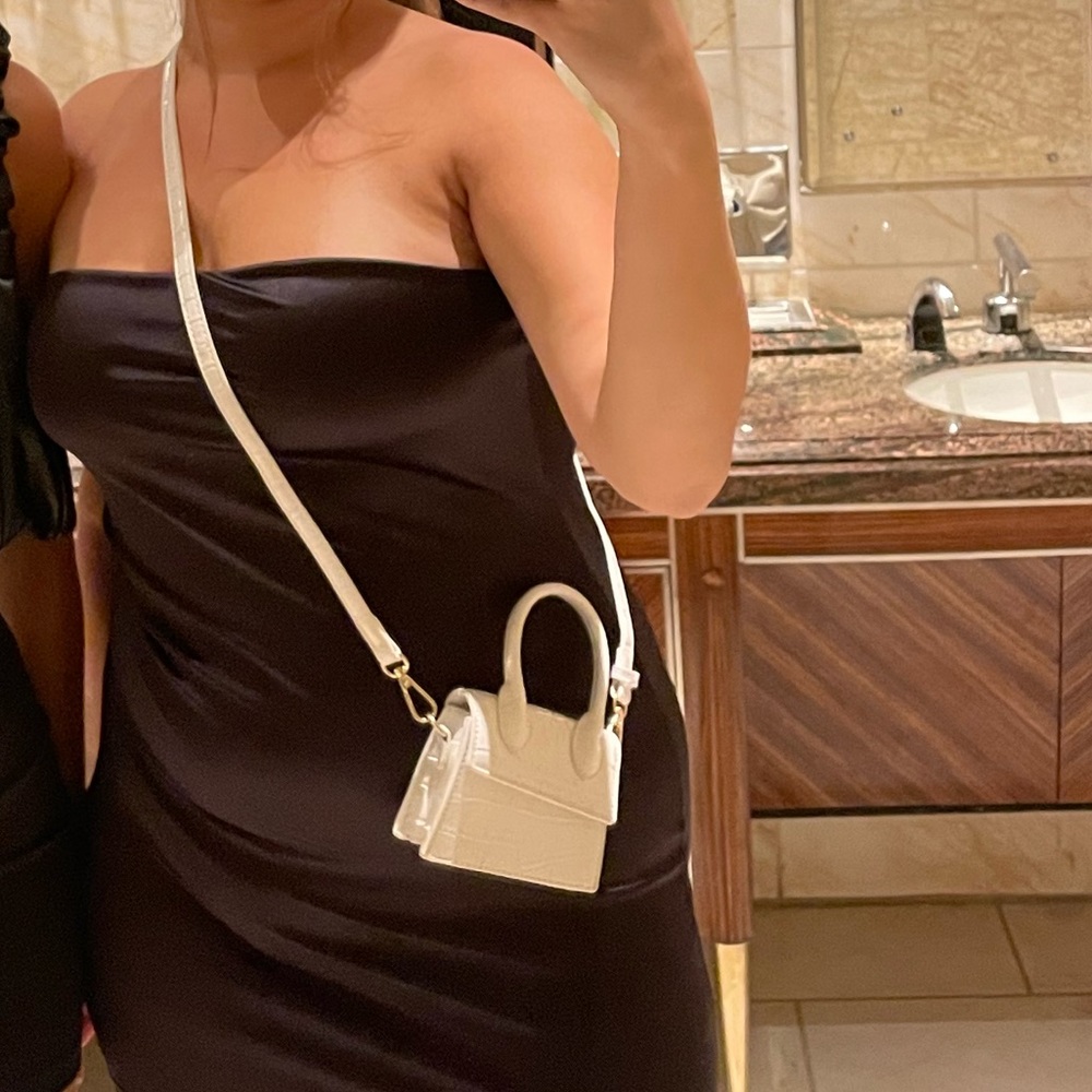 White mini cross body